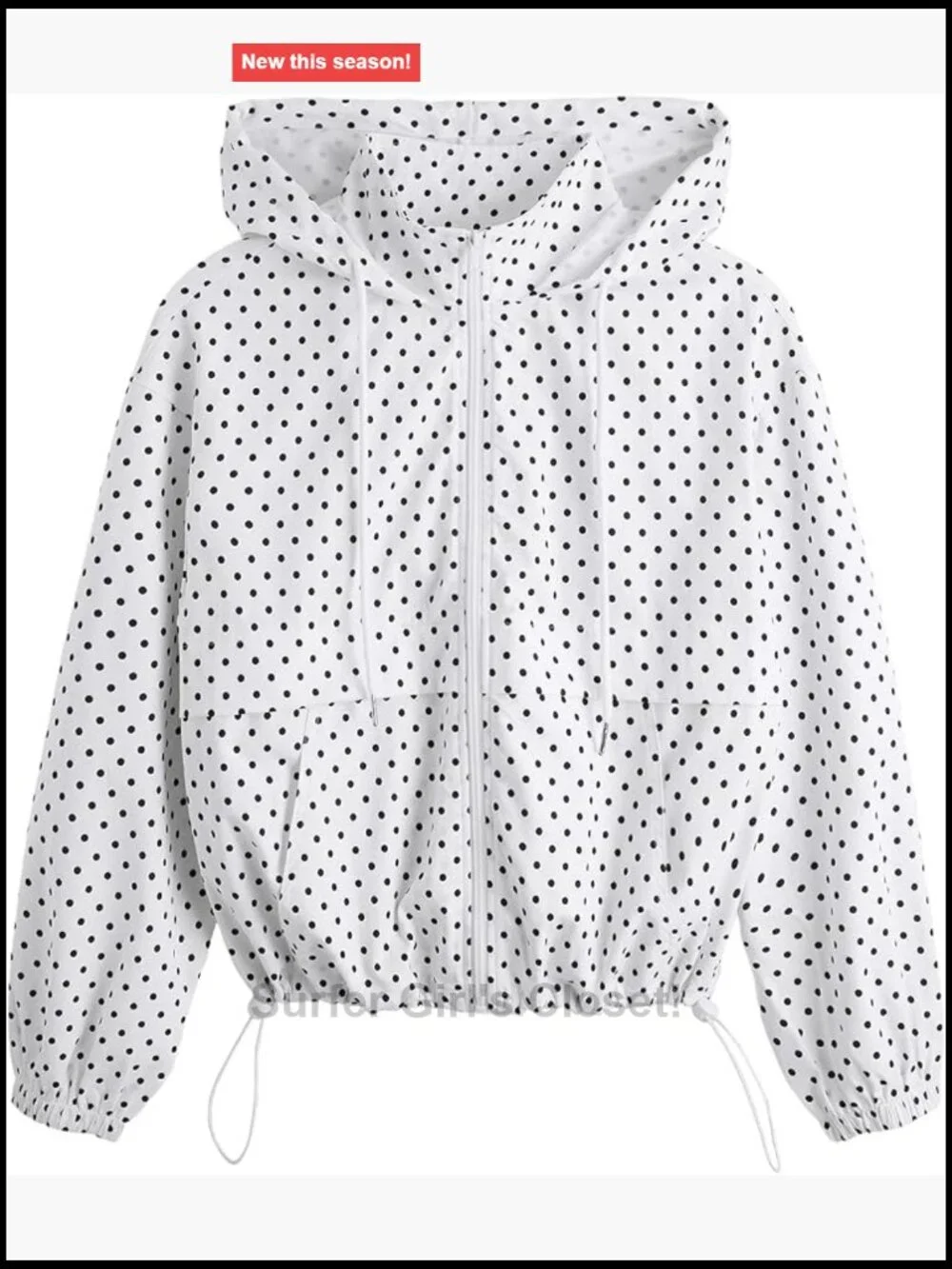 Women's Windbreaker Jacket Workout Zip Up Hoodie with Pockets Rainy Day Hiking